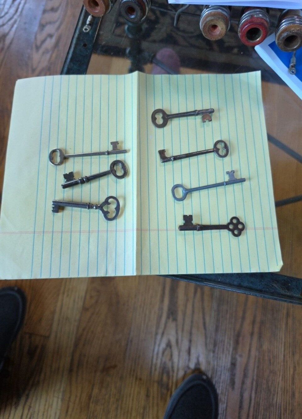 Vintage Lot Of 7 Skeleton Keys From Wisconsin